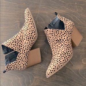 Cheetah Print Ankle Booties